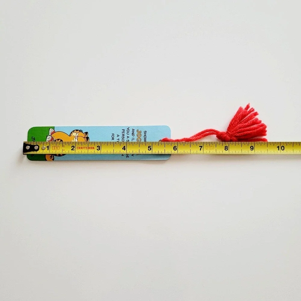 Vintage 70s Garfield Bookmark Jogger Joke Comic Jim Davis Antioch USA 1978 H-423